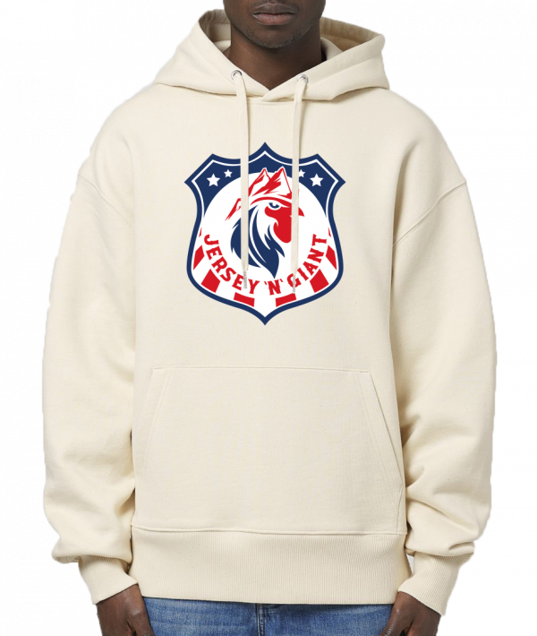 JERSEY N GIANT OVERSIZED HOODIE CREME